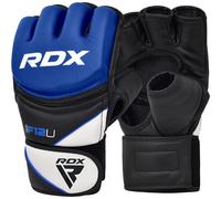RDX MMA Gloves for Grappling Martial Arts Training, D. Cut Open Palm Maya Hide Leather Sparring Mitts, Perfect for Cage Fighting, Adults & Kids Combat Sports, Punching bag, Muay Thai and Kickboxing