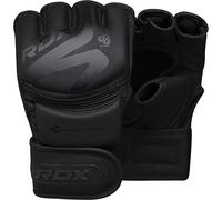 RDX SPORTS Men's RDX F15 Noir MMA Training Gloves in Black | Size: XL RDX SPORTS Black XL