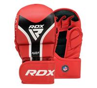 RDX SPORTS Men's RDX Grappling Gloves Shooter AURA Plus T-17 in Red | Size: Small RDX SPORTS Red S