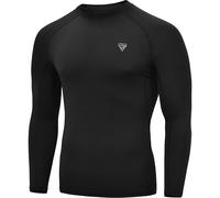 RDX SPORTS Men's T15 Long Sleeve Black Rash Guard | Size: Medium RDX SPORTS Black M