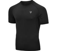 RDX SPORTS Men's T15 Short Sleeve Black Rash Guard | Size: Medium RDX SPORTS Black M