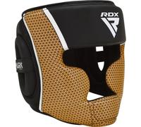 RDX SPORTS RDX Head Guard AURA Plus T17 + in Gold | Size: XL RDX SPORTS Gold XL