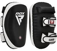 RDX Thai Pads for Kickboxing Muay Thai with Solid Handle Grip, Maya Hide Leather Curved Strike Shield for Boxing MMA Martial Arts Taekwondo, Training Combat Sports Knees Elbows Kicks Punches