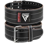 RDX Weight Lifting Belt for Men Women, IPL USPA Approved, 6mm Thick 100% Leather, 4” Powerlifting Back Support, Squat Deadlift Bodybuilding Exercise Fitness Gym Workout Strength Training up to 700 LBS