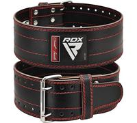 RDX Weight Lifting Belt for Men Women, IPL USPA Approved, 6mm Thick 100% Leather, 4” Powerlifting Back Support, Squat Deadlift Bodybuilding Exercise Fitness Gym Workout Strength Training up to 700 LBS