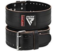 RDX Weight Lifting Belt for Men Women, IPL USPA Approved, 6mm Thick 100% Leather, 4” Powerlifting Back Support, Squat Deadlift Bodybuilding Exercise Fitness Gym Workout Strength Training up to 700 LBS