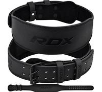 RDX Weight Lifting Belt Gym Fitness, Cowhide Leather, 4” 6” Padded Lumbar Back Support, 10 Adjustable Holes, Weightlifting Powerlifting Bodybuilding Deadlift Squat Workout Strength Training, Men Women