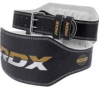 RDX Weight Lifting Belt Gym Fitness, Cowhide Leather, 6” Padded Lumbar Back Support, 10 Adjustable Holes, Weightlifting Bodybuilding Powerlifting Squat Deadlift Workout Strength Training, Men Women