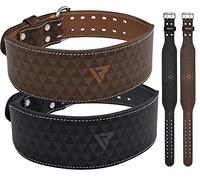 RDX Weight Lifting Belt NAPPA Leather, 4” Padded Lumbar Back Support, 11 Adjustable Holes, Bodybuilding Training, Powerlifting Deadlifts Workout Squats Exercise, Home Gym Fitness Equipment