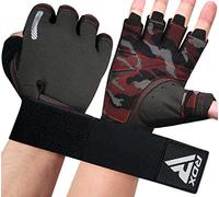 RDX Weight Lifting Gloves, Additional Stretchable Long Wrist Support Full Palm Grip, Adult & Kids Men Women Fitness HIIT Workout Bodybuilding Powerlifting Strength Training Cycling Exercise Home Gym