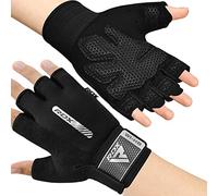 RDX Weight Lifting Gloves Gym Fitness Workout, Anti Slip Padded,Ultra Ventilated, Bodybuilding Strength Training HIIT WOD Exercise, Half Finger Men Women Cycling Rowing Climbing