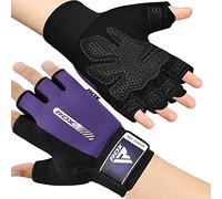 RDX Weight Lifting Gloves Gym Fitness Workout, Anti Slip Padded,Ultra Ventilated, Bodybuilding Strength Training HIIT WOD Exercise, Half Finger Men Women Cycling Rowing Climbing