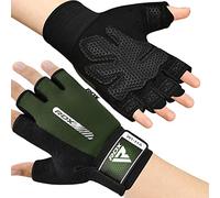 RDX Weight Lifting Gloves Gym Fitness Workout, Anti Slip Padded,Ultra Ventilated, Bodybuilding Strength Training HIIT WOD Exercise, Half Finger Men Women Cycling Rowing Climbing