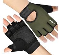 RDX Weight Lifting Gloves Gym Fitness Workout, Anti Slip Palm Protection Half Finger, Adult & Kids Exercise Glove for Powerlifting Deadlifting Bodybuilding Calisthenics Cycling Climbing, Men Women