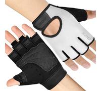 RDX Weight Lifting Gloves Gym Fitness Workout, Anti Slip Palm Protection Half Finger Exercise Glove for Powerlifting Deadlifting Bodybuilding Calisthenics Cycling Rowing Climbing Training, Men Women