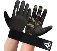 RDX Weight Lifting Gloves with Wrist Support -Touch Screen Full Finger Gym Workout, Breathable Anti Slip Padded Grip, Men Women Fitness Training, Powerlifting Bodybuilding HIIT Exercise Weightlifting