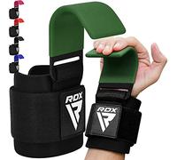 RDX Weight Lifting Hooks for Deadlifting (Pair) - 600Lbs Capacity - 8MM Neoprene Wrist Support Wraps - Grip Enhancer for Pull Ups Lat Pulldowns Rows - Adjustable Gym Workout Power Straps for Men Women