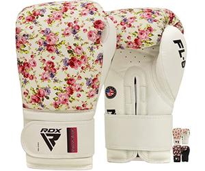 RDX Women Boxing Gloves for Training Muay Thai Maya Hide Leather Ladies Mitts, Kickboxing, Sparring Glove for Punch Bag, Focus Pads and Double End Ball, Adults & Kids Punching Mitts