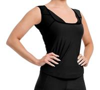 RDX Women’s Sauna Vest Heat Trapping Sweat Waist Trainer - REACH OEKO TEX 100 Certified Body Shaper - Trimmer Hot Corset Compression Slimming Zipper Pullover - Gym Workout Fitness Tank Top