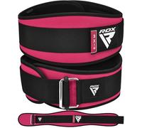 RDX Women Weight Lifting Belt 6.5” Curved Padded Back Lumbar Support, Fitness, Core Exercise Workout Bodybuilding Powerlifting Deadlifts Squats, Ladies Home Gym Equipment