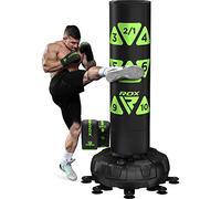 RDX XXL 150KG 6FT Target Freestanding Punch Bag with Gloves - 72” Adult Heavy Pedestal Punch Bag Set - 17 Suction Cup 8 Extended Legs Stand Base - Kick Boxing MMA Muay Thai Home Gym Fitness