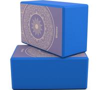 RDX Yoga Block Set, High-Density Eva Foam, Non-Slip Brick for Pilates Flexibility Body Balance, Easy Grip Surface for Stability Strength Training