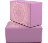 RDX Yoga Block Set, High-Density Eva Foam, Non-Slip Brick for Pilates Flexibility Body Balance, Easy Grip Surface for Stability Strength Training