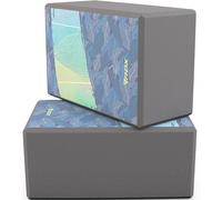 RDX Yoga Block Set, High-Density Eva Foam, Non-Slip Brick for Pilates Flexibility Body Balance, Easy Grip Surface for Stability Strength Training