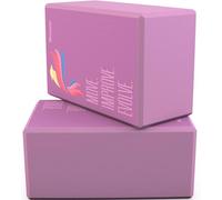 RDX Yoga Block Set, High-Density Eva Foam, Non-Slip Brick for Pilates Flexibility Body Balance, Easy Grip Surface for Stability Strength Training