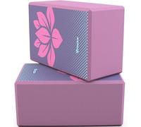 RDX Yoga Block Set, High-Density Eva Foam, Non-Slip Brick for Pilates Flexibility Body Balance, Easy Grip Surface for Stability Strength Training