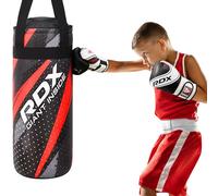 RDX Youth Punch Bag with Gloves, Junior 2FT Filled Hanging Set, Maya Hide Leather,MMA Muay Thai Punching Kickboxing Taekwondo Karate Training Grappling Workout Fitness, Youth Children,Boys Girls Gift