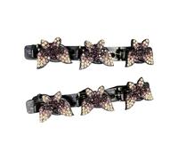 Rdxanc 1Pair Double Layer Slip Resistant Rhinestones Hair Clip For Women Bangs Styling And Side Part Hair Accessories