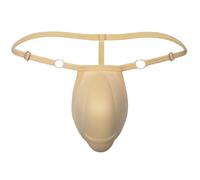 Rdxanc 3D Sponge Cup Underwear for Men Wearable Bulge Enhancing Briefs Low Rise Adjustable Waist Strap Padded Thong