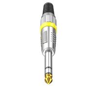 Rdxanc 6.35mm Male Connector 24K Gold Contacts Metal Housing Secure Screw For Studio Live Sound Equipment