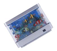 Rdxanc Baby Aquarium LED Fish Lamp For Bedroom And Office Virtual Sea Moving Fish Light Ideal For Kids And Cats