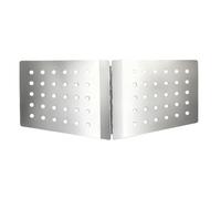 Rdxanc Backpacking Stove Winds Protector Light Weight Stainless Steel Stove Folding Windscreen for Outdoor Camping with Holes Camp Stove Winds Guards