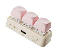 Rdxanc Bluetooth-compatible 5.4 Keyboard 3Key Design Auto Sleep Function Dynamic LED Lighting for Night Reading Low Touch