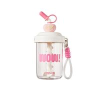 Rdxanc Efficient Straw Cup With Manual Stirring Function Portable Handle Leak Proof Design Sturdy PC Materials For Office Gym O