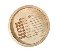 Rdxanc Farkle Game Wood Tray Wood Rolling Tray Small Fun Spots Game Tray for Social Gatherings Convenient to Use