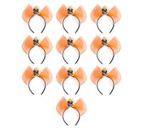 Rdxanc Halloween Celebration Hairpin Bowknot Headbands Set with Skull/Spiders Designs Halloween Headbands for Costume Parties