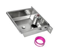 Rdxanc Livestock Automatic Drinking Cups Dispenser for Piglets Donkey Stainless Steel Stainless Steel Waterer