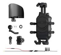 Rdxanc Motorcycle Phone Mount with 15W Wireless Charging, Shock Absorbings Antishake Adjustable Waterproof Phone Holder