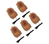 Rdxanc Pack of 5 Cartoon Capybaras Plush Hairpins Fashionable Animal Hair Clip Hair Accessories Present for Girls and Women