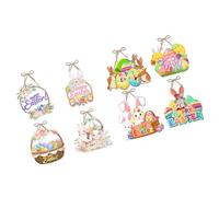 Rdxanc Pack of 8 Assorted Design Paper Garlands for Easter Door Hanging Multiple Pattern Festival Decors Sustainable Option Door Hanging
