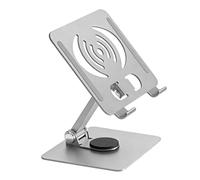 Rdxanc Portable Tablet Stand Foldable Base Notebook Stand Bracket 360 Degree Rotatable Tablet Computer Cooling Bracket Foldable Metal Tablet Cooling Stand