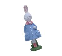 Rdxanc Pretty Dressed Rabbits Easter Enhancement Easter Party Supplies Ideal for Creating Happy Seasonal Atmospheres Resin Rabbits Figurine
