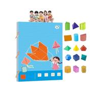 Rdxanc Solid Geometry Drawstring Learning Book - Mathematics Teaching Tool for Children Aged 6-12, Safe Anti Buckling Rope Desi