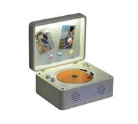 Rdxanc Vintage DISC Player with Technology and Constructed in LED Light for Transportable Better Sound Knowledge in Any Room Traditional Sound