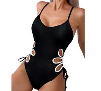 Rdxanc Women 1 Pc Swimsuit Ladies Cutout Push Up Swimming Suit Female Hollow Out Bathing Suit for Beachwear