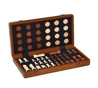 Rdxanc Wooden Folding Chesses Board Game Portable Travel Chesses Checkers Educational Toy Beginner Set Foldable Chesses Board Game